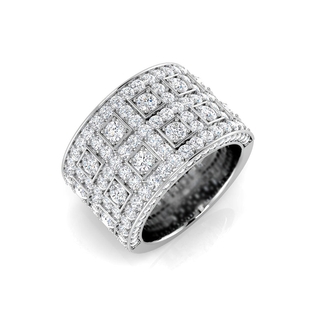 9ct White Gold 2.68ct G SI1 Diamond Ring