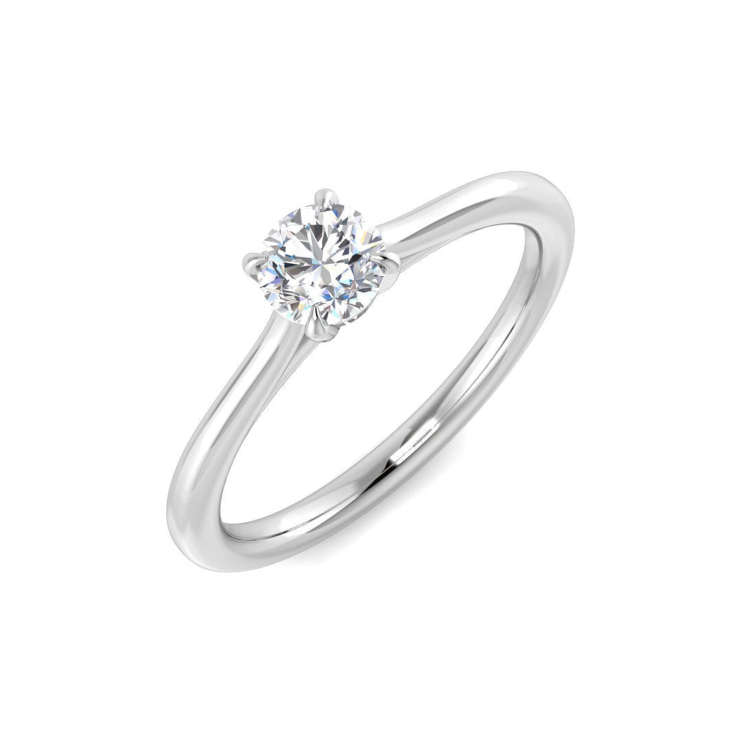 9ct White Gold 0.40ct Laboratory Grown CVD Ring