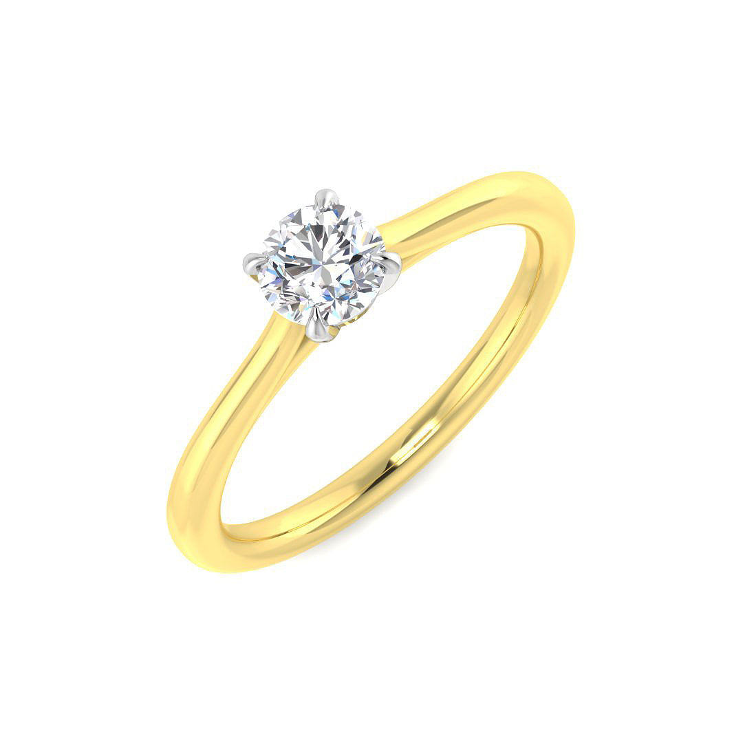 18ct Yellow Gold 0.40ct Laboratory Grown CVD Ring