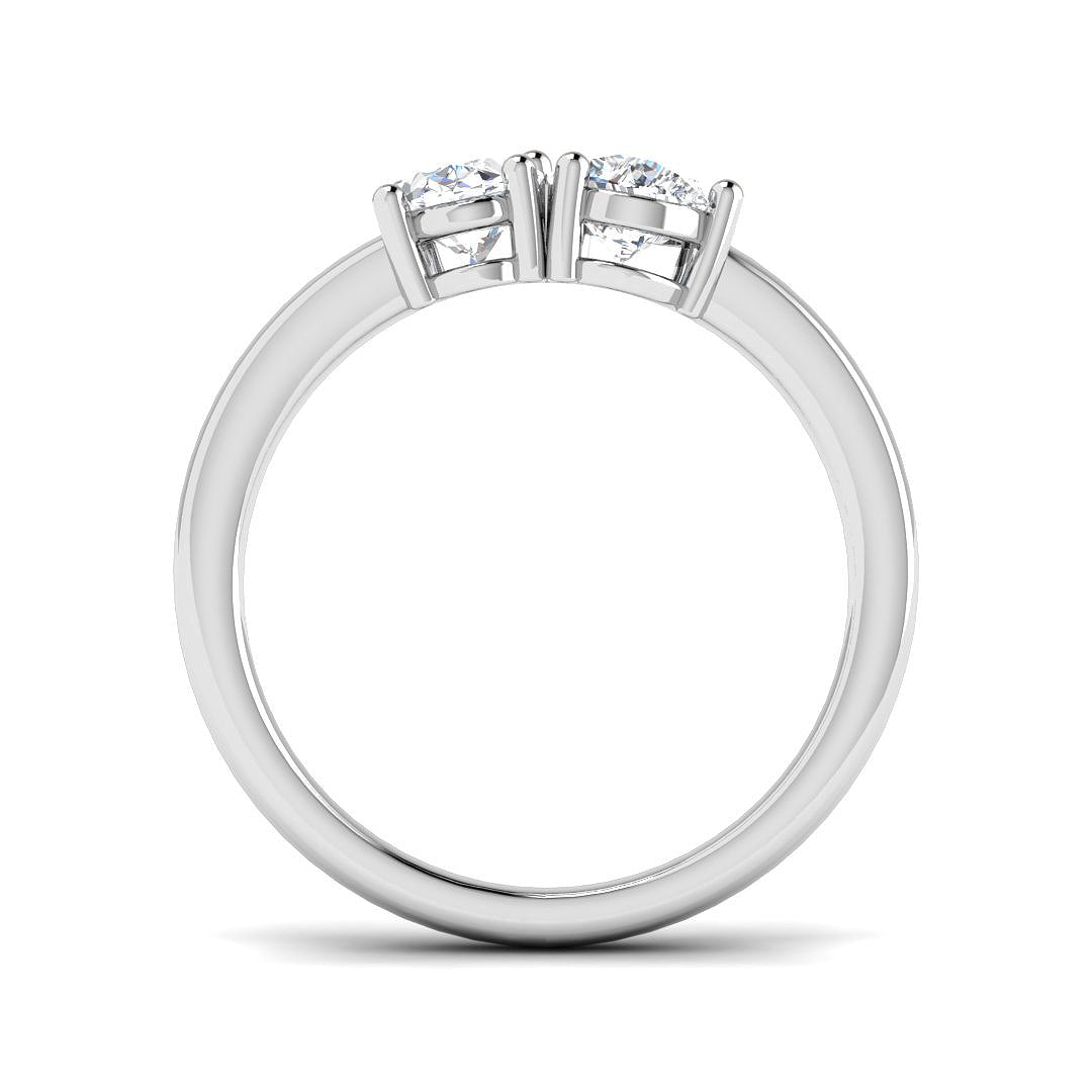 9ct White Gold 1.00ct Laboratory Grown CVD Ring