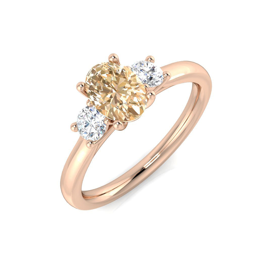 9ct Rose Gold 1.05ct Morganite Ring