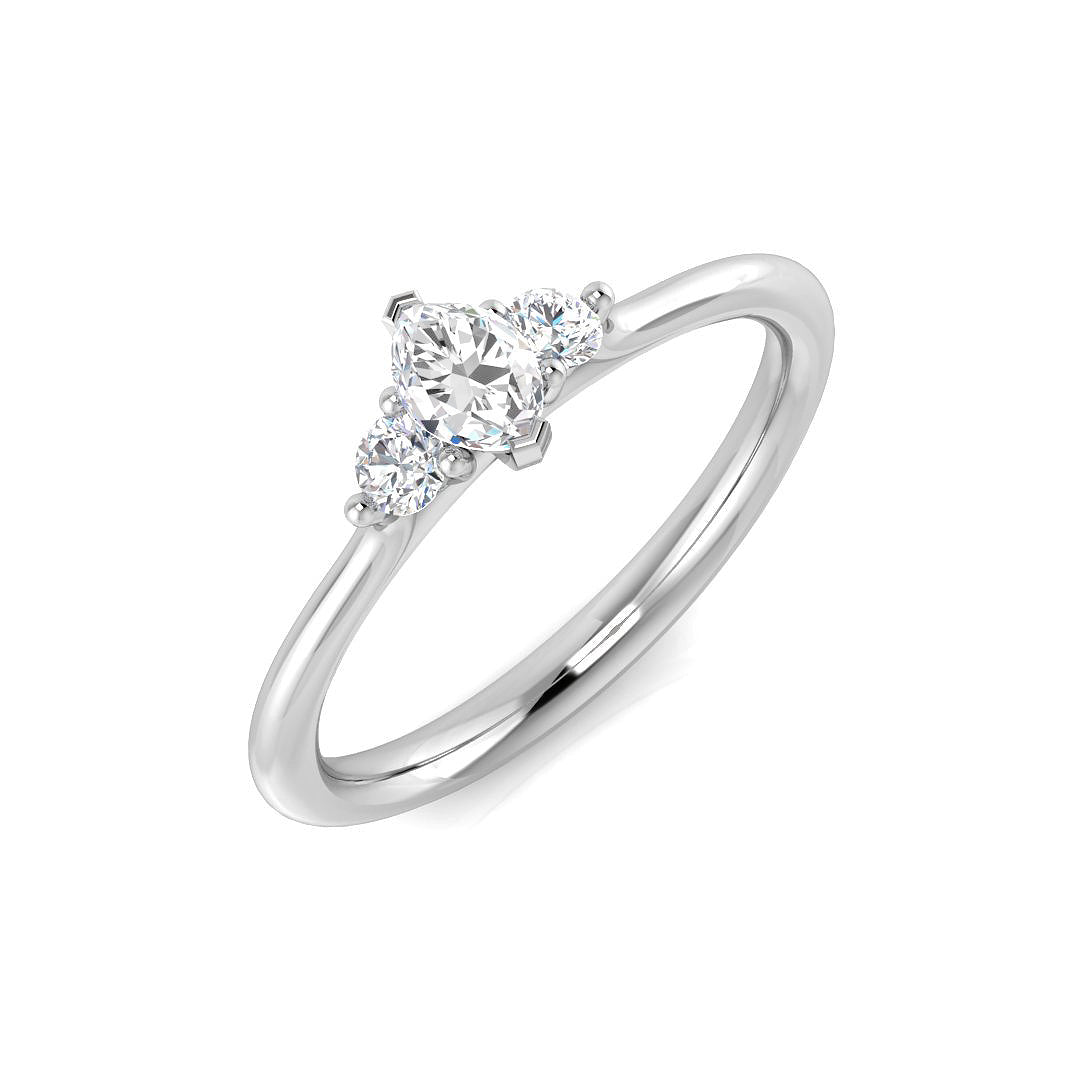 Platinum 0.34ct G I2 Diamond Ring