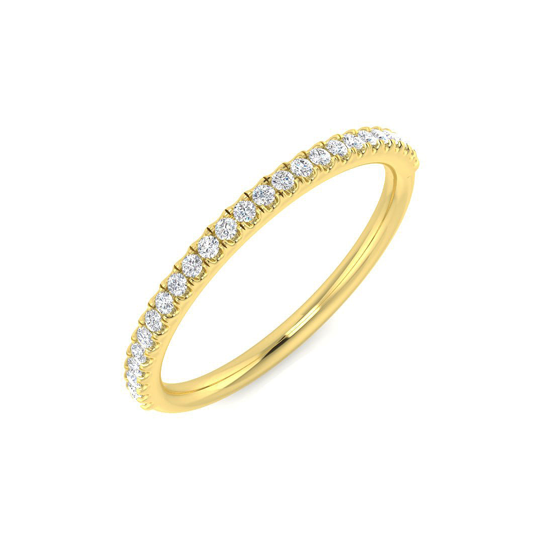 9ct Yellow Gold 0.14ct G I1 Diamond Ring