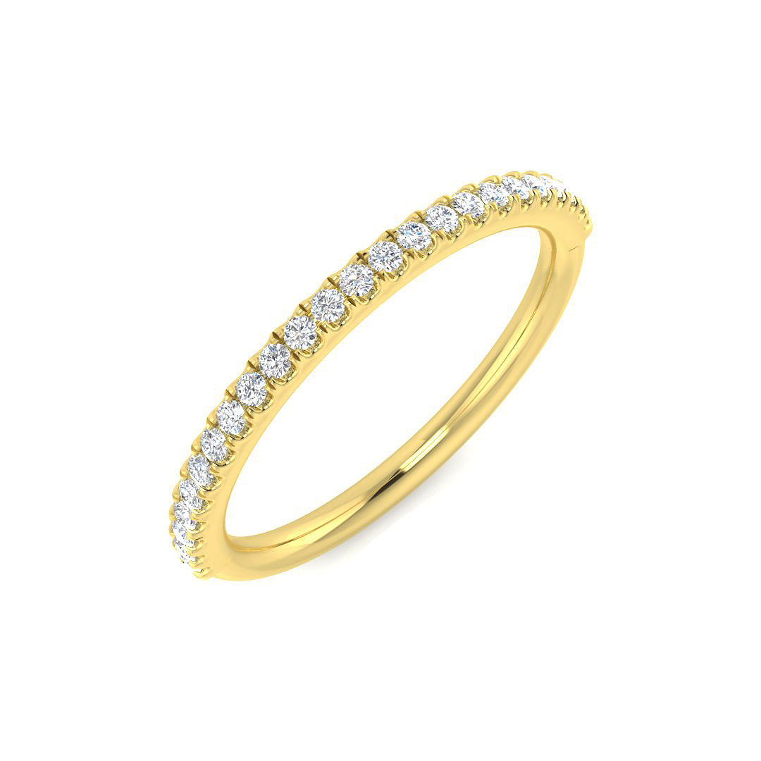 18ct Yellow Gold 0.19ct G I1 Diamond Ring