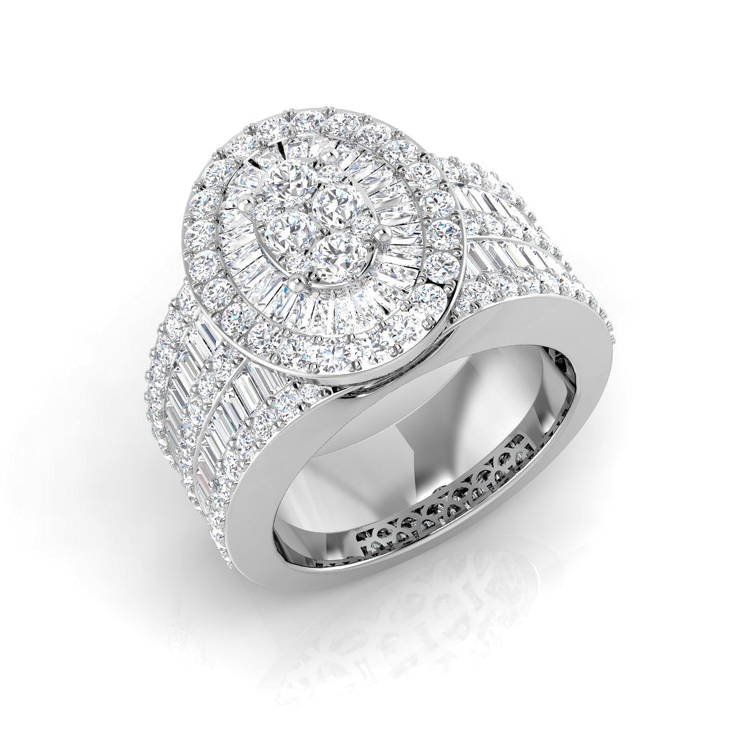 18ct White Gold 3.04ct G SI2 Diamond Ring