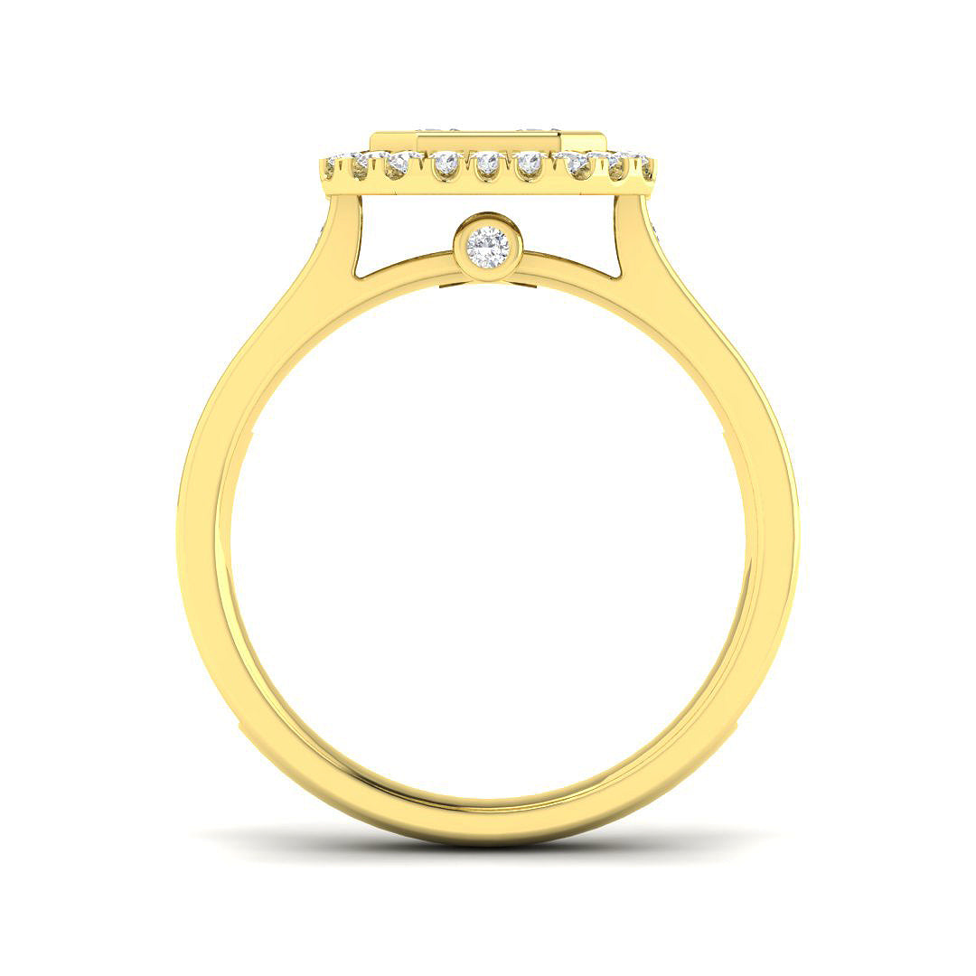 9ct Yellow Gold 1.01ct Laboratory Grown CVD Ring