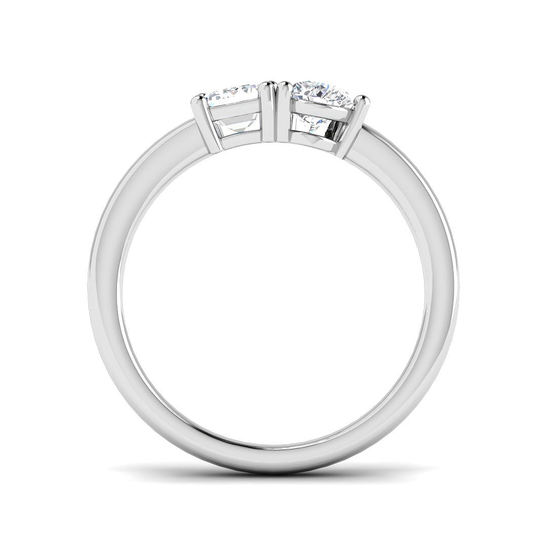 9ct White Gold 0.97ct Laboratory Grown CVD Ring
