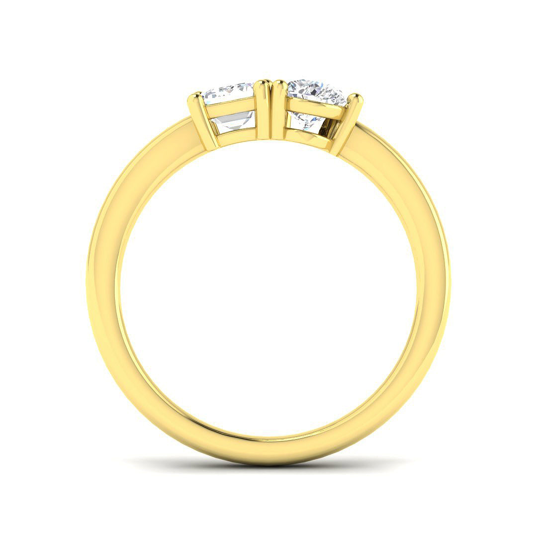 9ct Yellow Gold 0.97ct Laboratory Grown CVD Ring