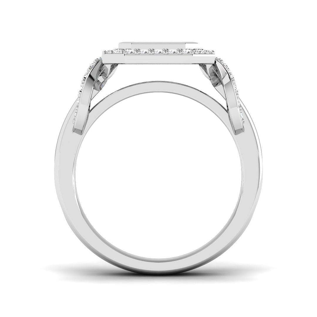 9ct White Gold 0.98ct Laboratory Grown CVD Ring