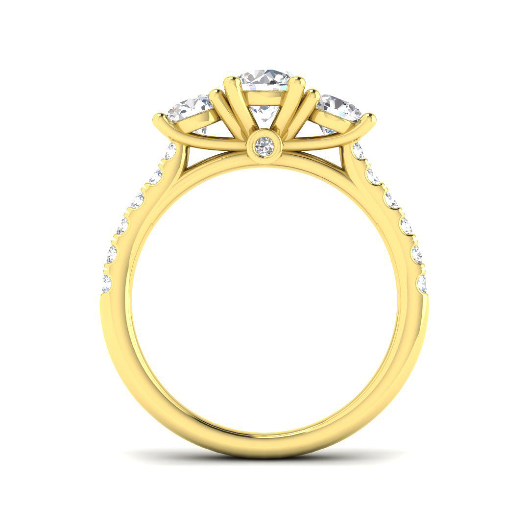 9ct Yellow Gold 1.53ct Laboratory Grown CVD Ring