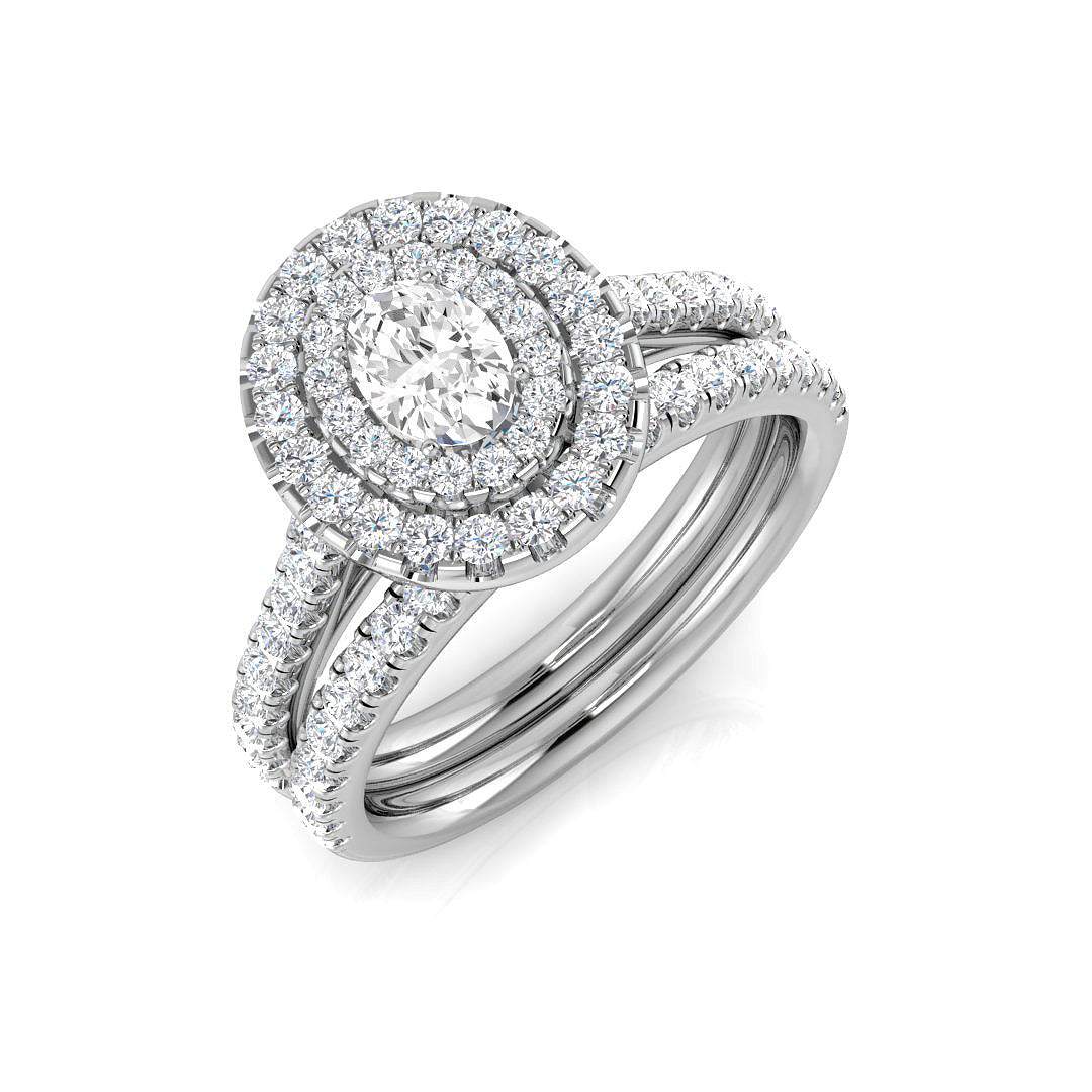 Platinum 1.10ct G SI2 Diamond Ring