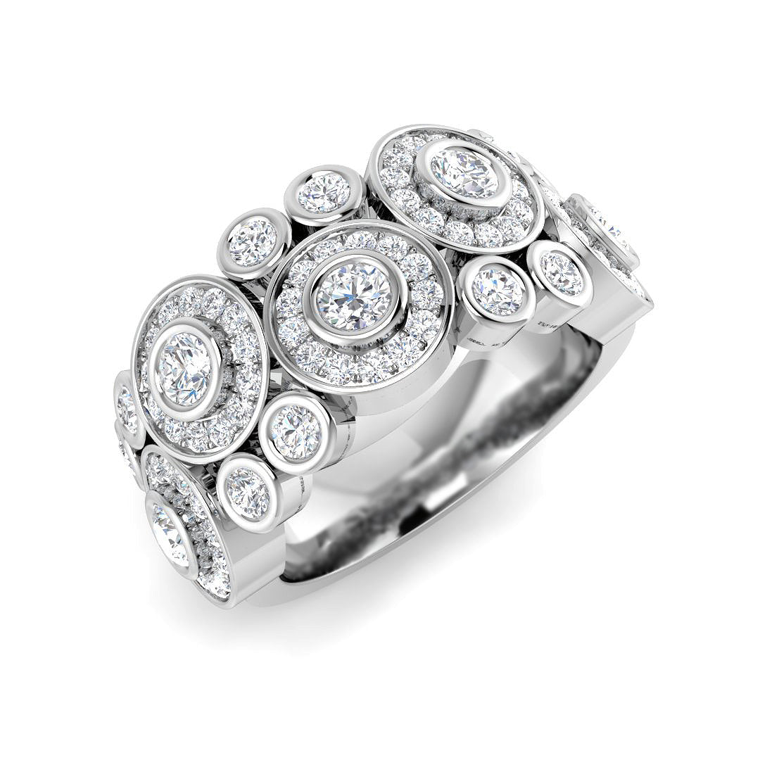 9ct White Gold 1.37ct Laboratory Grown CVD Ring