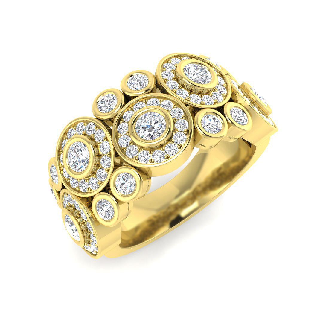 9ct Yellow Gold 1.37ct Laboratory Grown CVD Ring