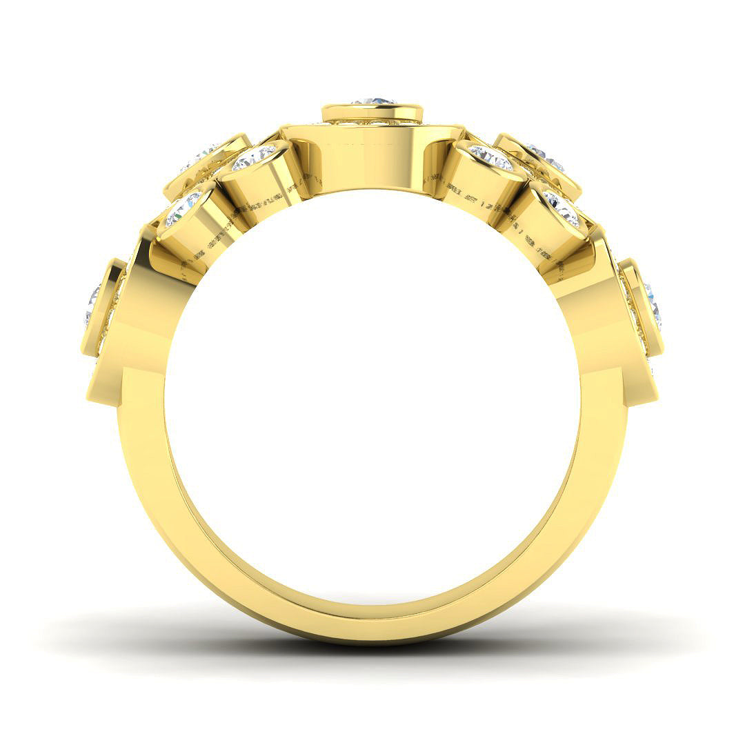 9ct Yellow Gold 1.37ct Laboratory Grown CVD Ring