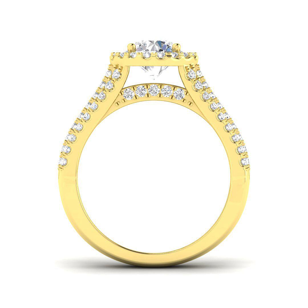 9ct Yellow Gold 1.84ct D VS1 Laboratory Grown CVD Ring
