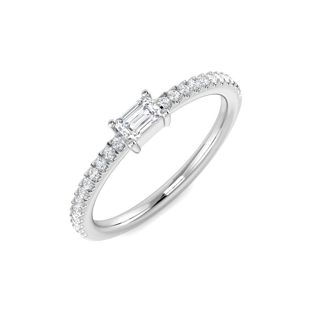 9ct White Gold 0.31ct Diamond Ring