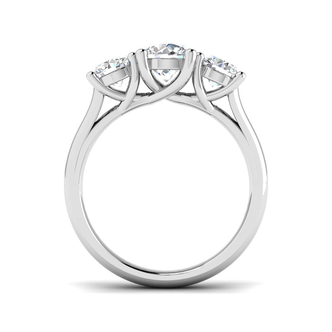9ct White Gold 2.07ct Laboratory Grown CVD Ring