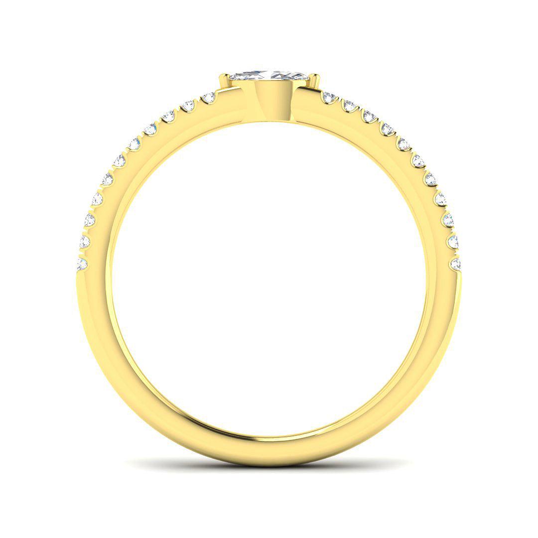 18ct Yellow Gold 0.20ct Diamond Ring