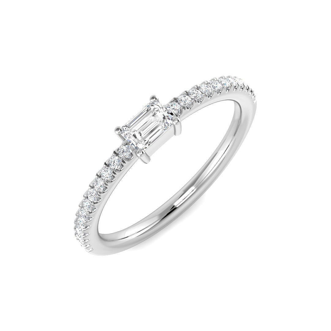 Platinum 0.32ct G SI2 Diamond Ring