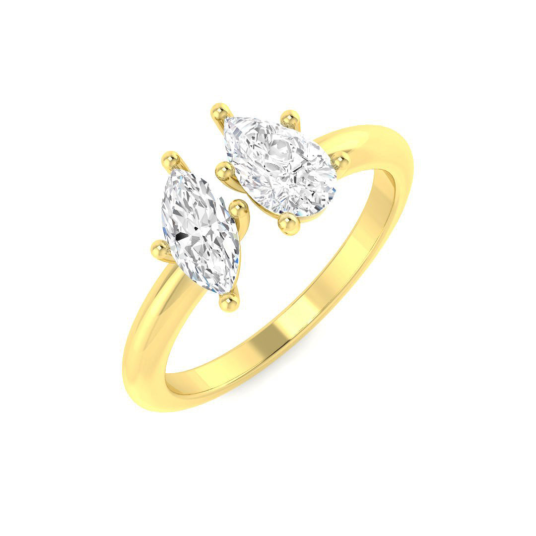 18ct Yellow Gold 0.82ct E VVS2 Laboratory Grown CVD Ring