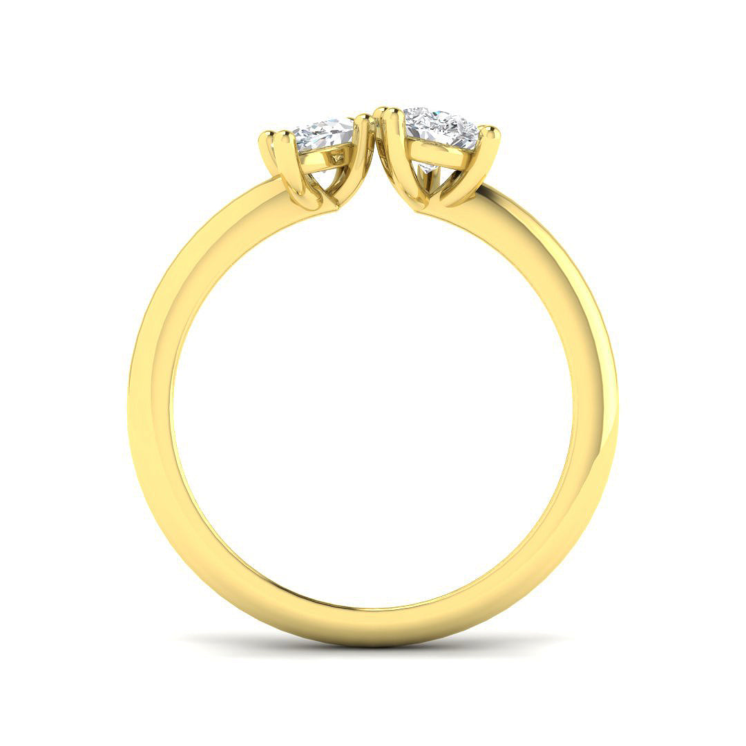 18ct Yellow Gold 0.82ct E VVS2 Laboratory Grown CVD Ring