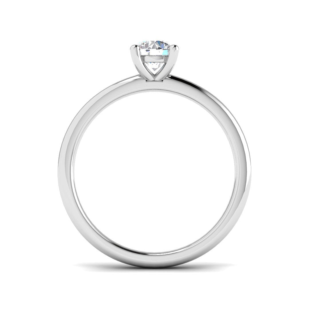 9ct White Gold 0.50ct Laboratory Grown CVD Ring