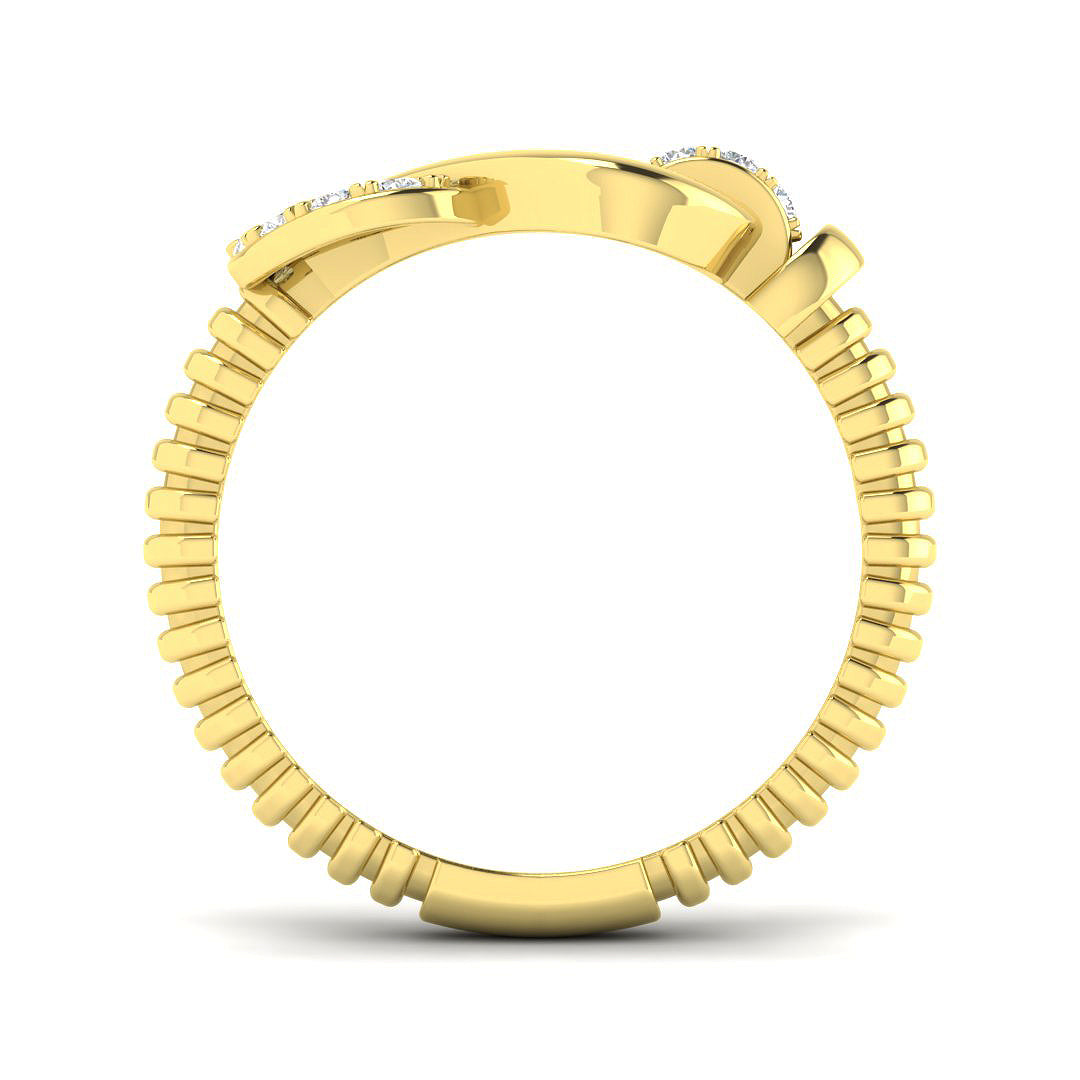 9ct Yellow Gold 0.16ct Laboratory Grown CVD Ring
