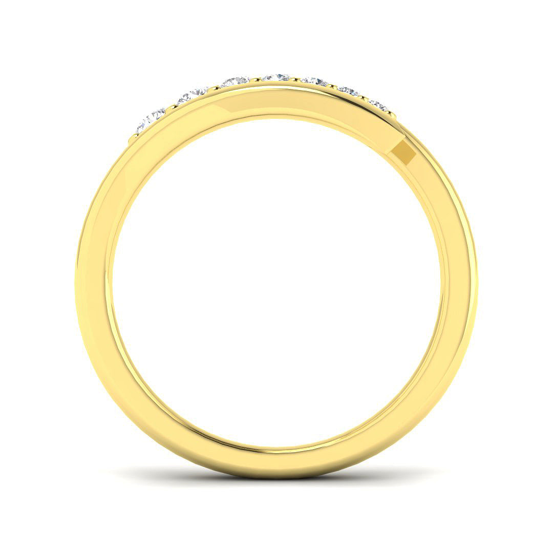 9ct Yellow Gold 0.22ct Laboratory Grown CVD Ring