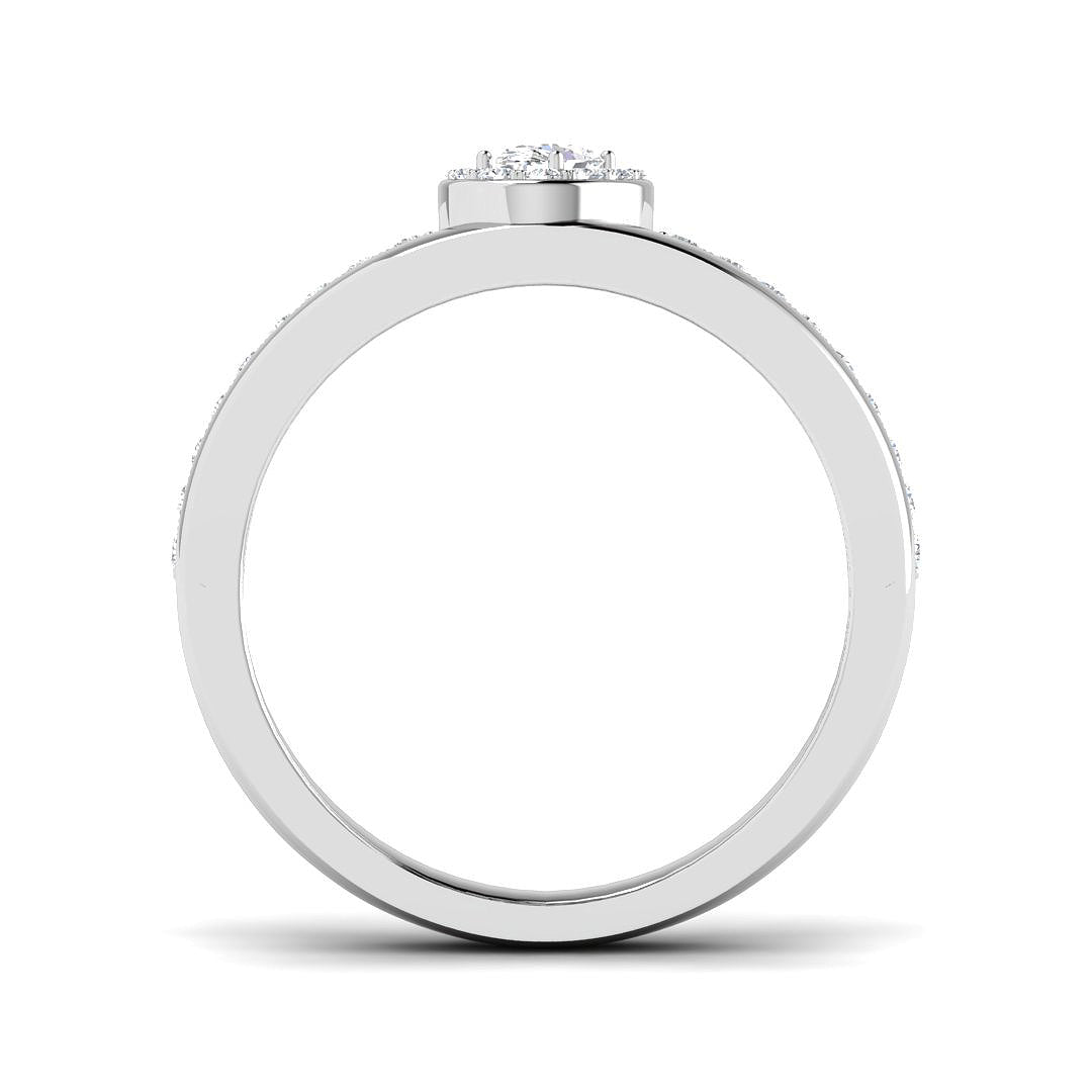 Platinum 0.39ct Diamond Ring