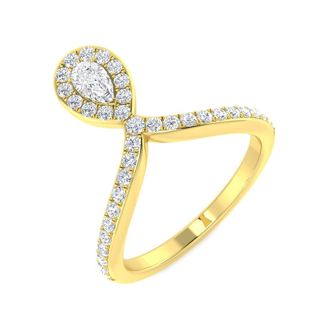 18ct Yellow Gold 0.55ct Diamond Ring