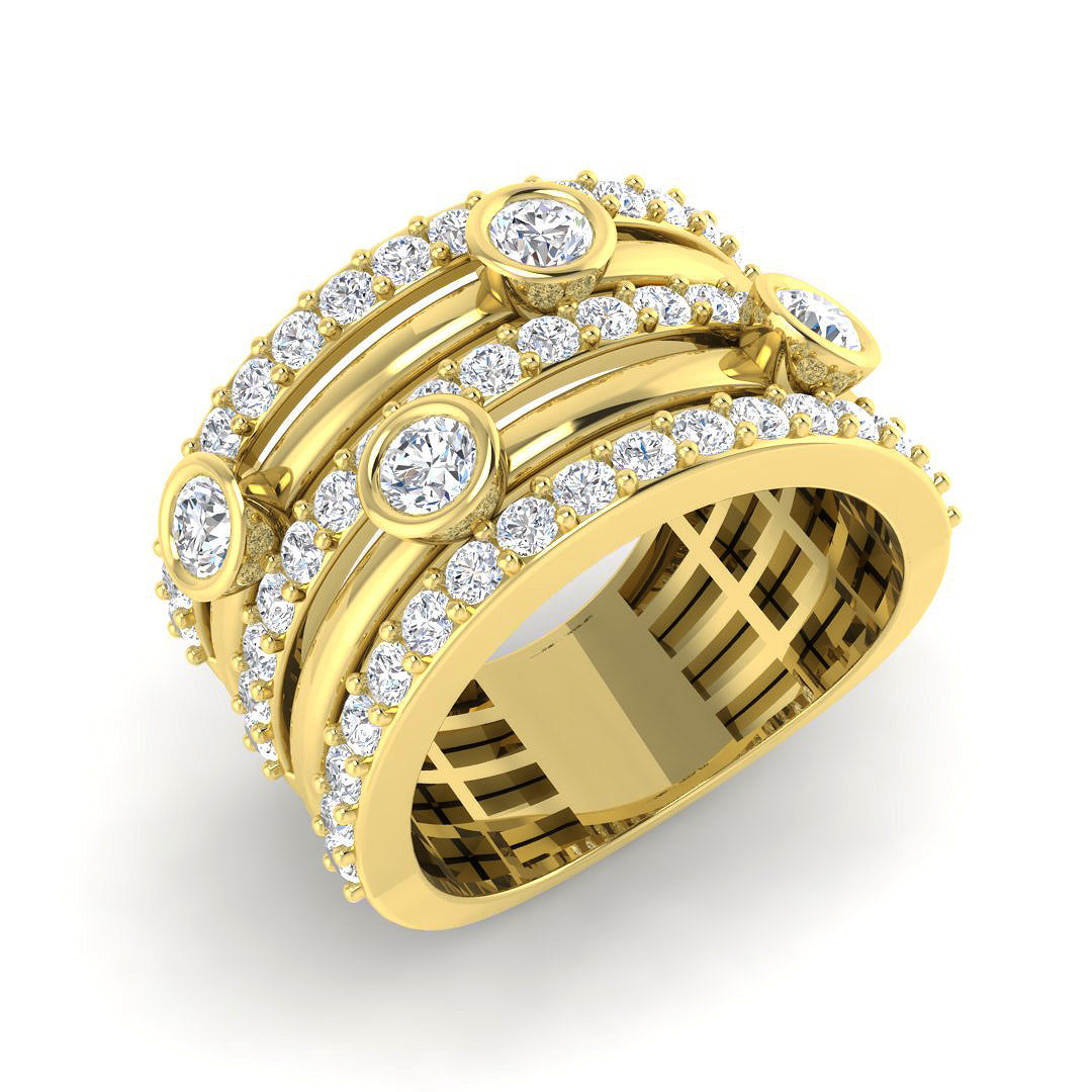 9ct Yellow Gold 1.65ct G SI2 Diamond Ring