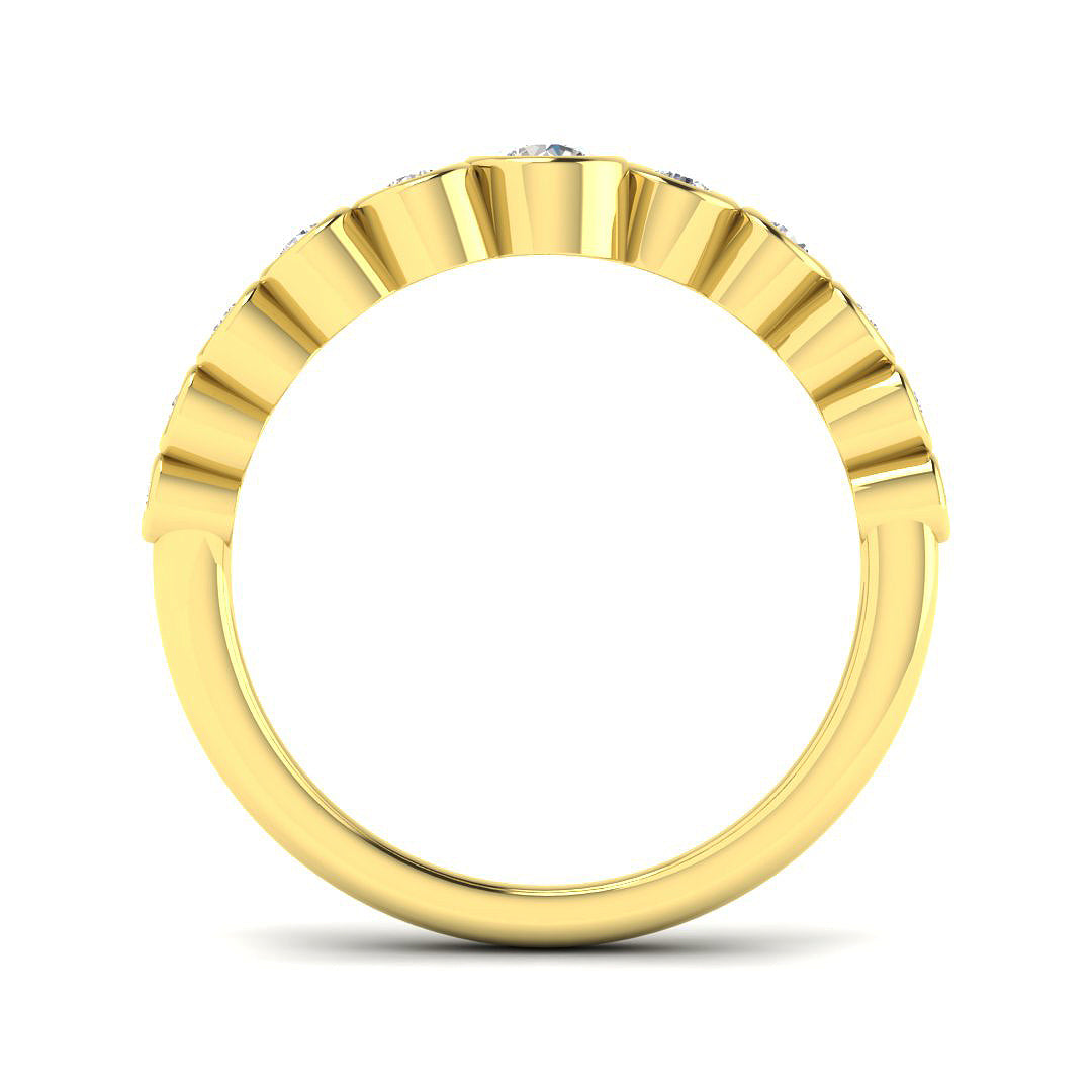 9ct Yellow Gold 0.39ct Laboratory Grown CVD Ring