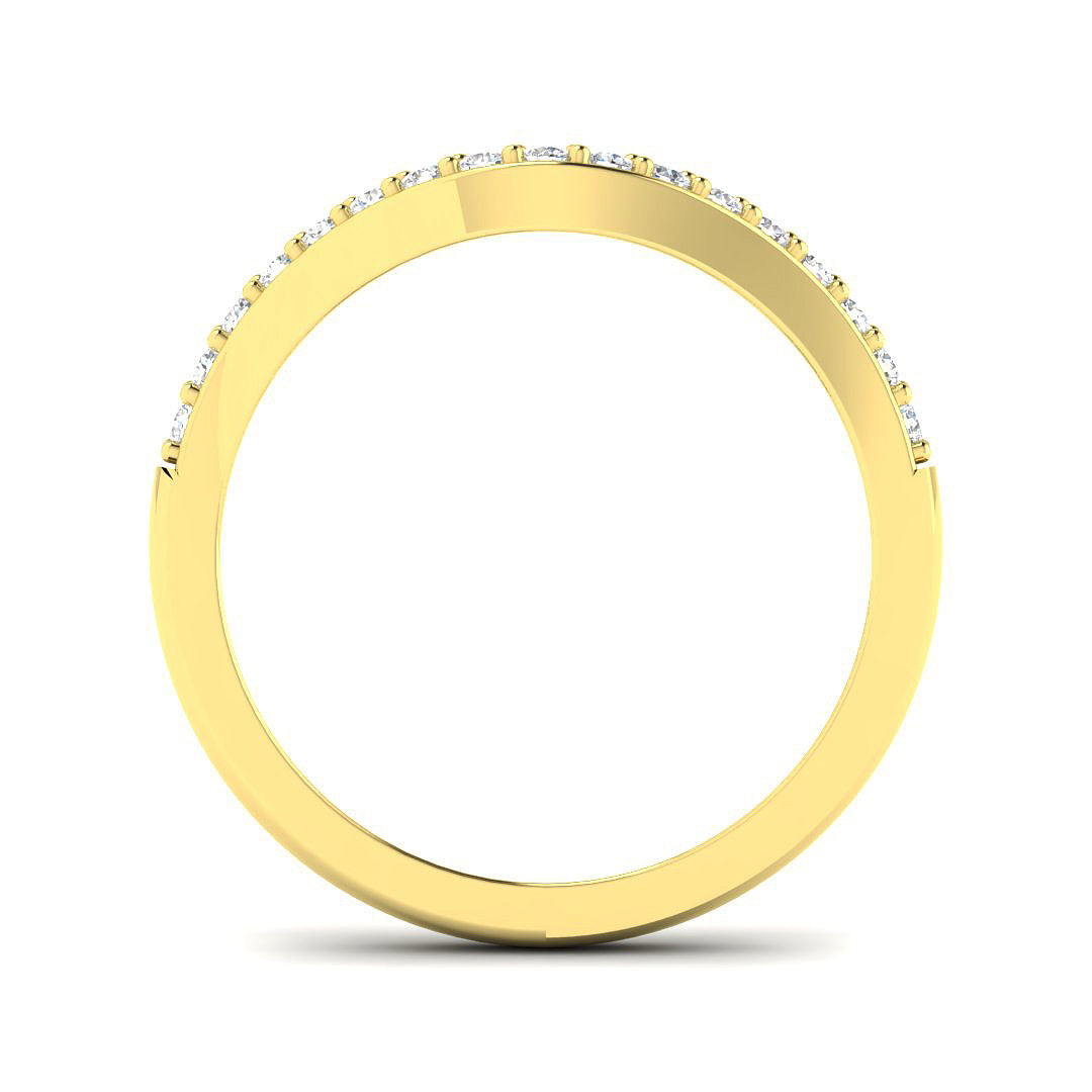 9ct Yellow Gold 0.23ct G SI2 Diamond Ring