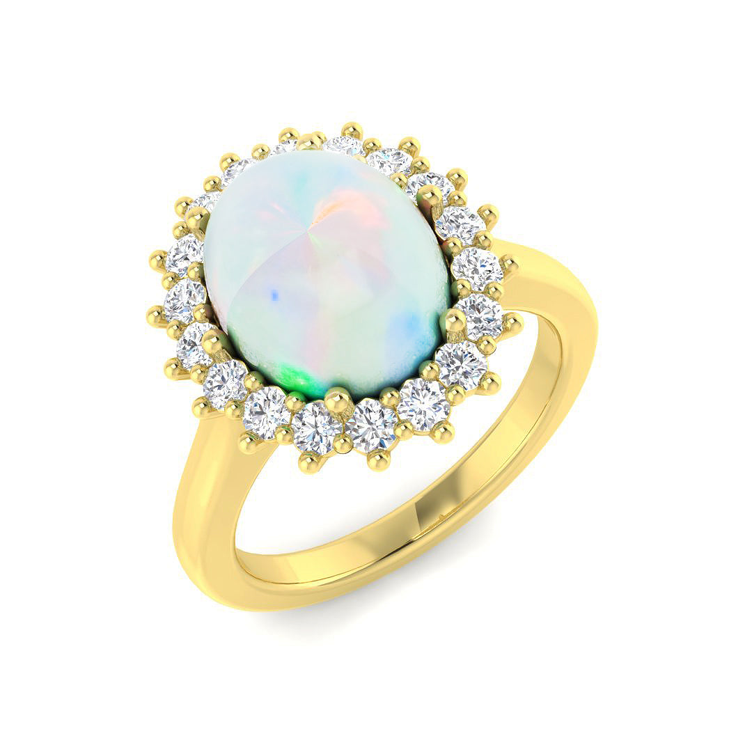 9ct Yellow Gold 2.29ct Opal Ring