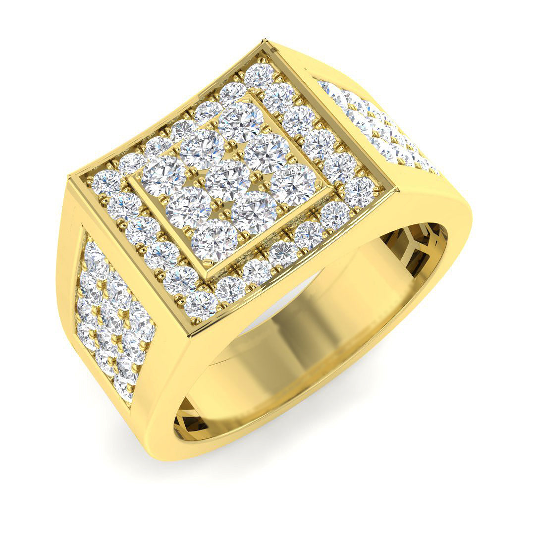 9ct Yellow Gold 1.69ct Laboratory Grown CVD Ring