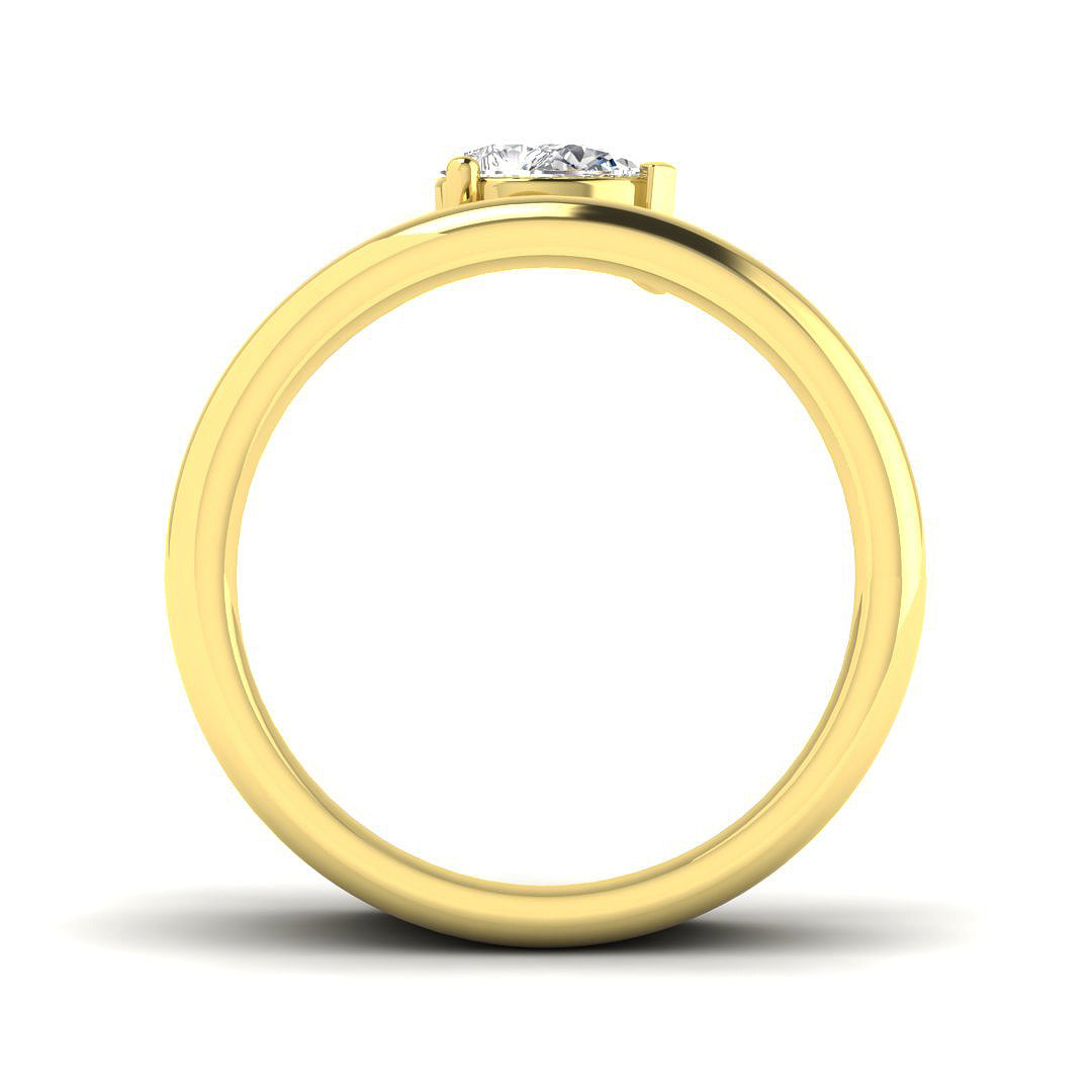 9ct Yellow Gold 0.40ct Laboratory Grown CVD Ring