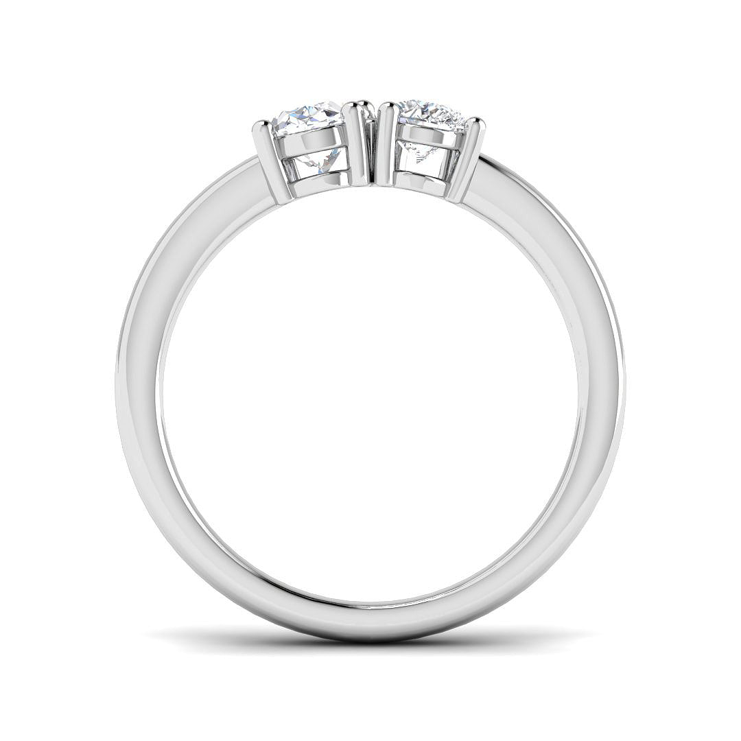9ct White Gold 0.83ct Laboratory Grown CVD Ring