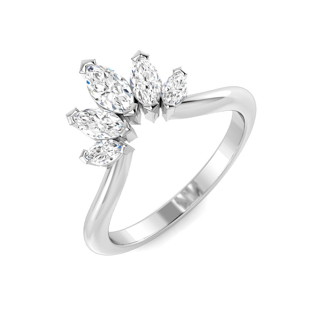 Platinum 0.47ct Diamond Ring