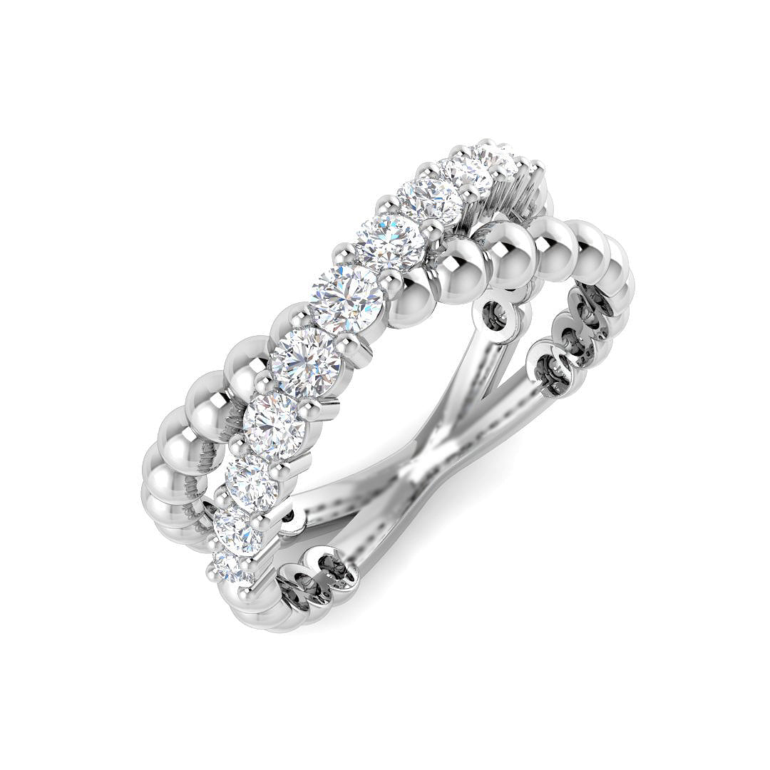 9ct White Gold 0.49ct Laboratory Grown CVD Ring