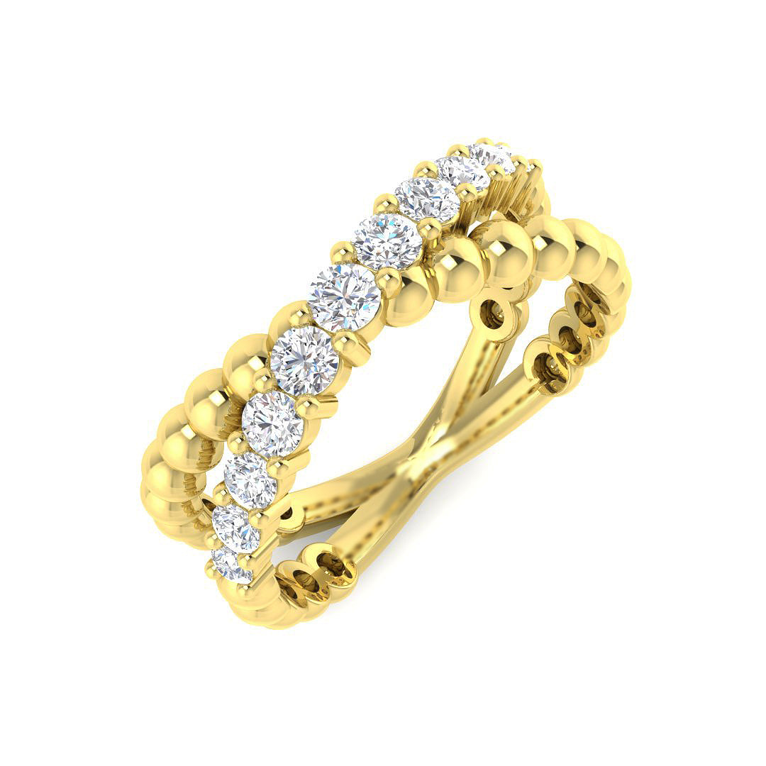 9ct Yellow Gold 0.49ct G SI2 Diamond Ring