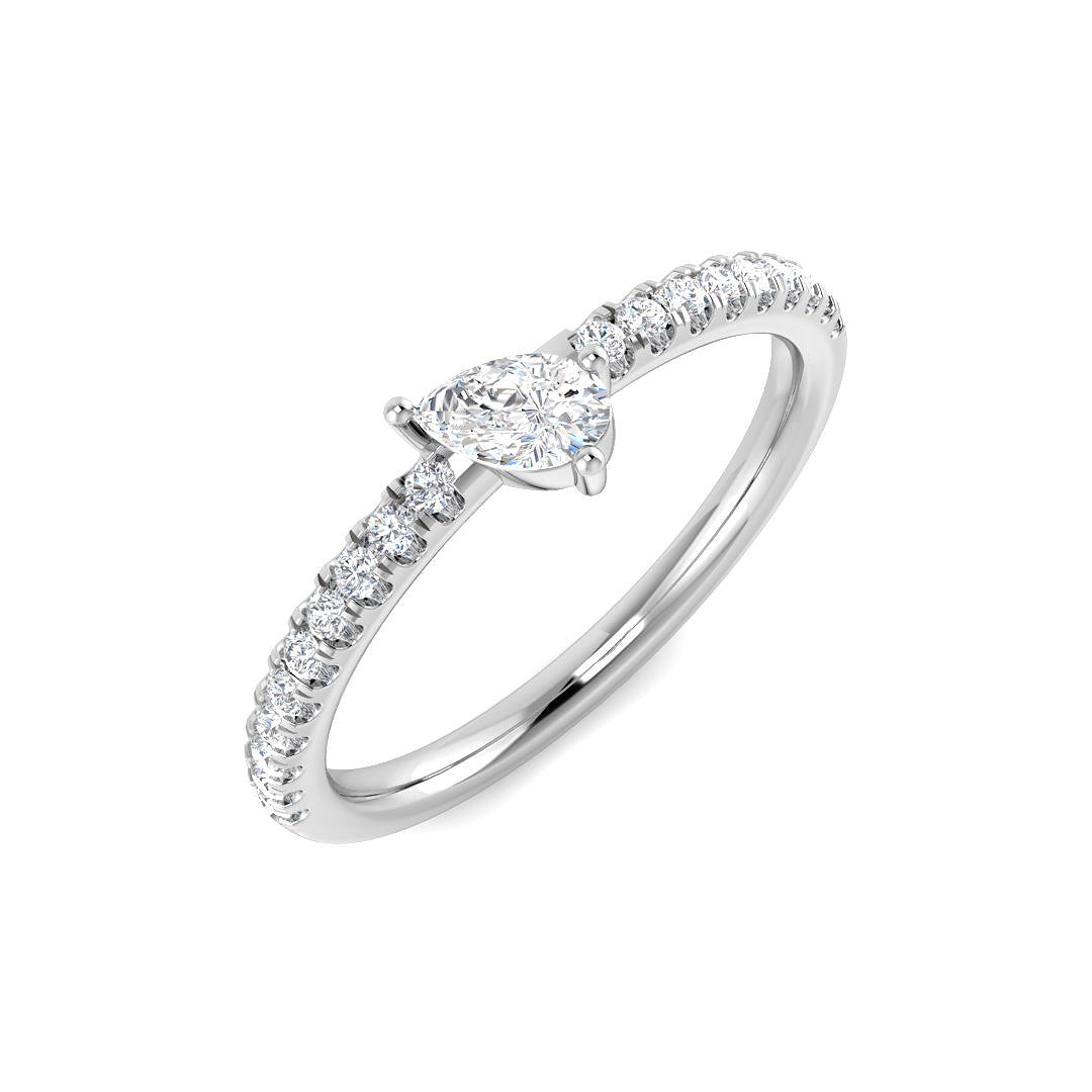 9ct White Gold 0.36ct Diamond Ring