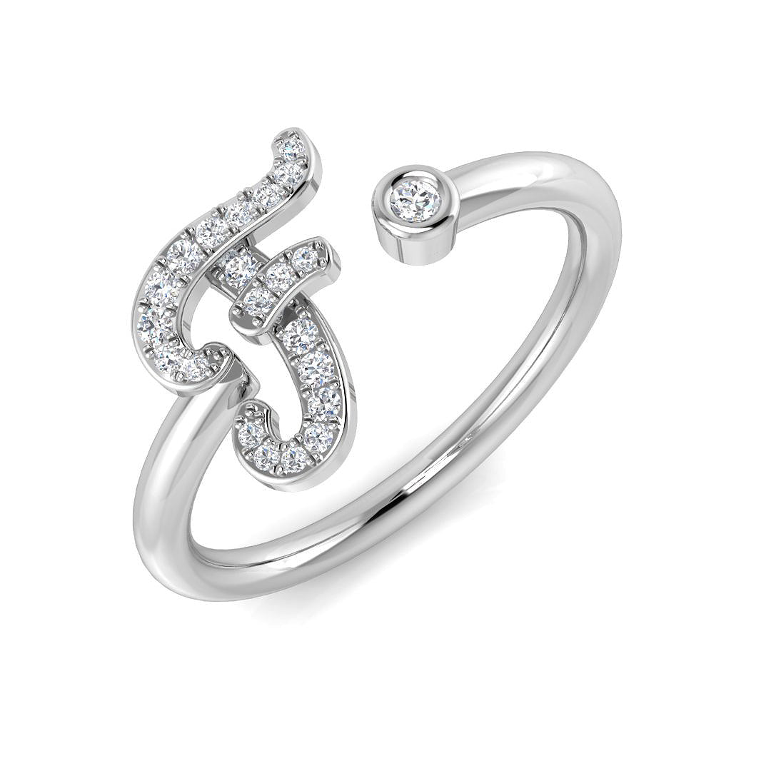 9ct White Gold 0.10ct G SI2 Diamond Ring