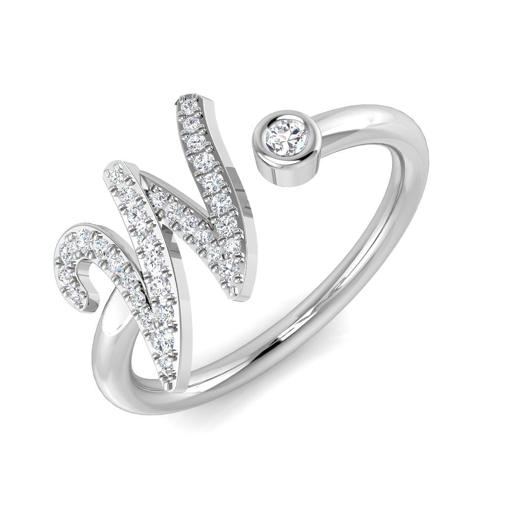 9ct White Gold 0.15ct G SI2 Diamond Ring