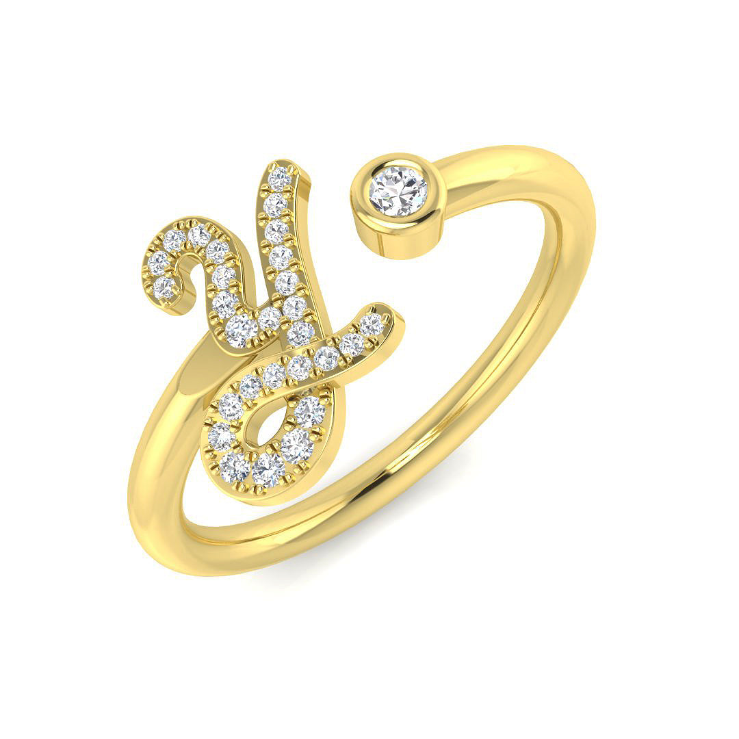 9ct Yellow Gold 0.12ct G SI2 Diamond Ring