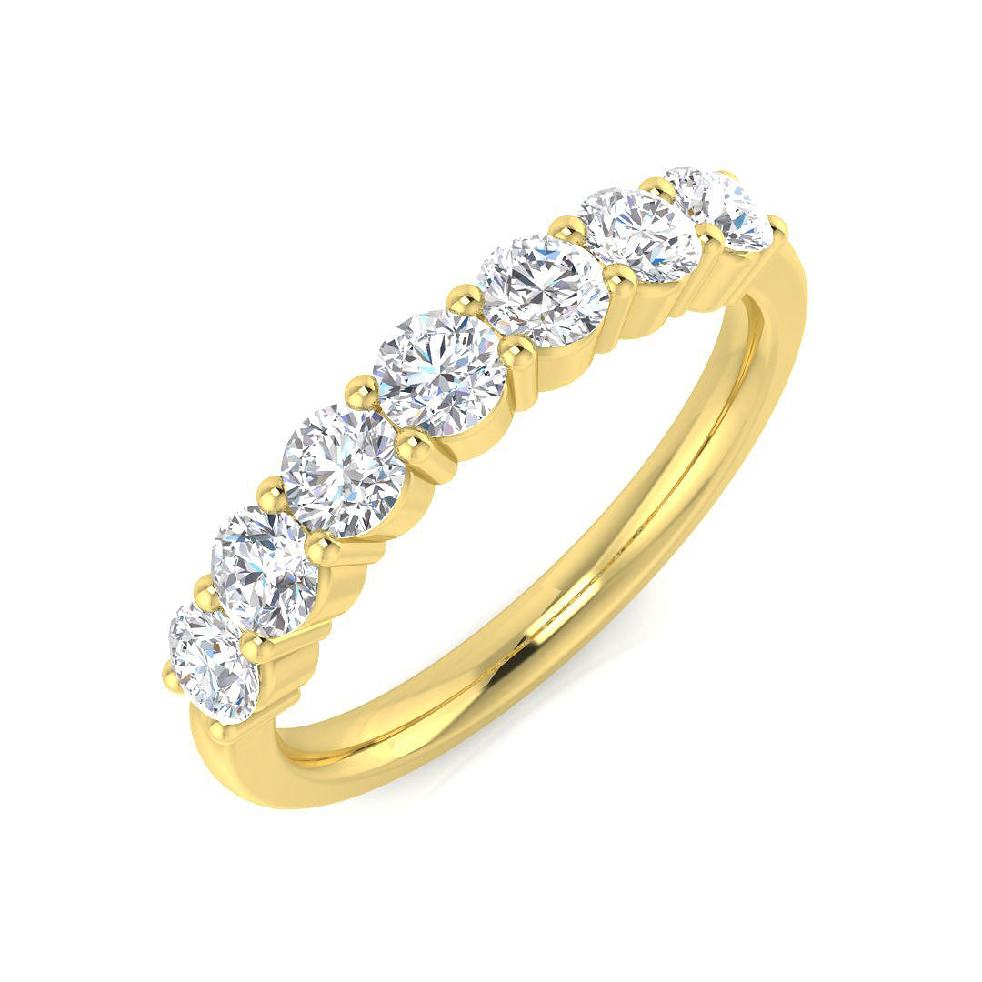 9ct Yellow Gold 0.83ct Laboratory Grown CVD Ring