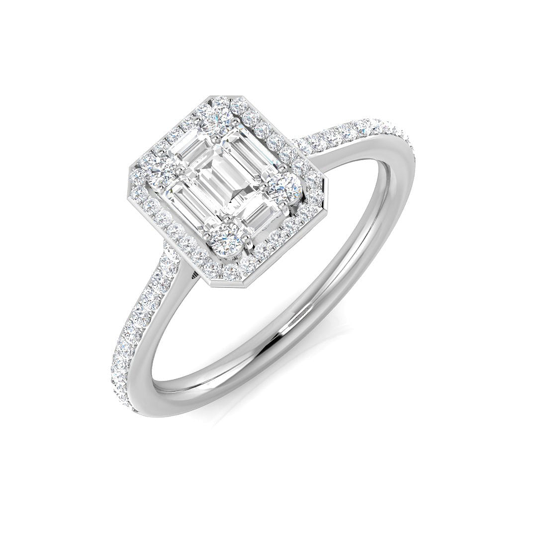 14ct White Gold 0.39ct G SI2 Diamond Ring