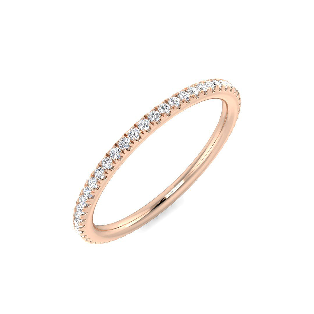 18ct Rose Gold 0.20ct G SI1 Diamond Ring