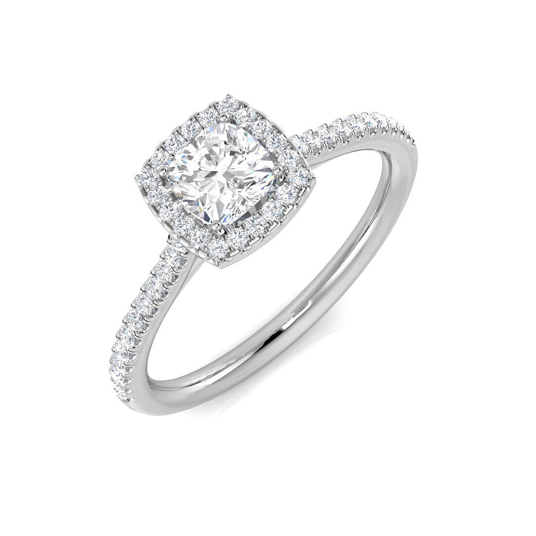 Platinum 0.68ct G SI2 Diamond Ring