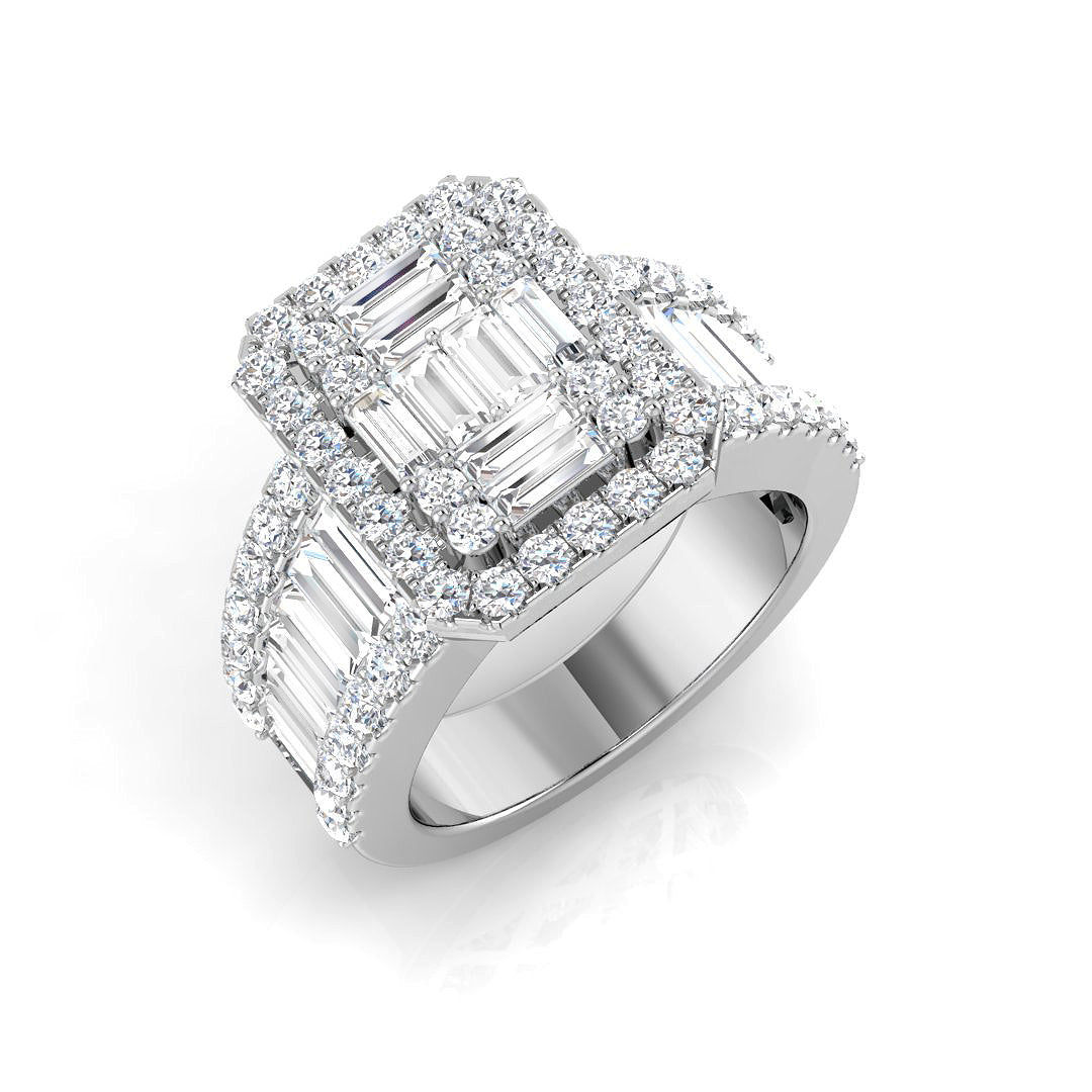 Platinum 2.31ct G SI2 Diamond Ring