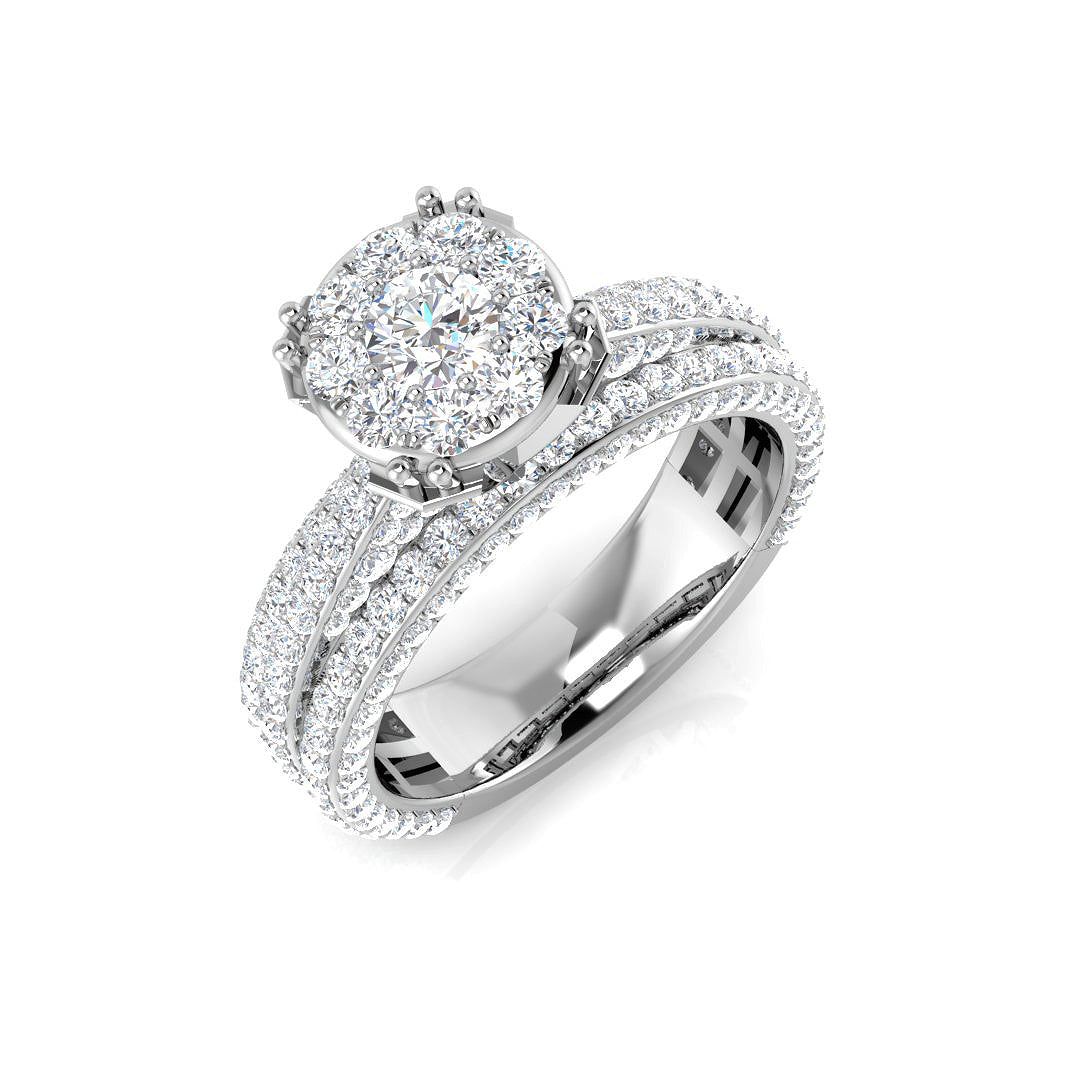 9ct White Gold 1.96ct G SI2 Diamond Ring